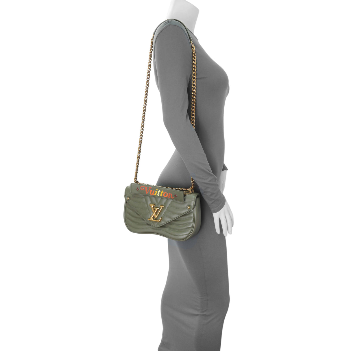 Louis Vuitton Calfskin New Wave Chain MM Handbags Louis Vuitton