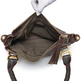 Chloe Brown Calfskin Medium Marcie Satchel Handbags Chloe
