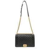 Chanel Lambskin Chevron Quilted New Medium Boy Flap Handbags Chanel