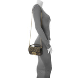 Fendi Fabric Jacquard FF 1974 Mini Baguette Handbags Fendi