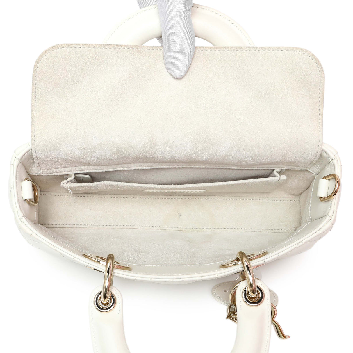Christian Dior Latte Cannage Small Lambskin Lady D-Joy Handbags Christian Dior