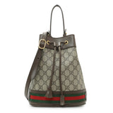 Gucci GG Supreme Monogram Web Small Ophidia Bucket Bag Handbags Gucci
