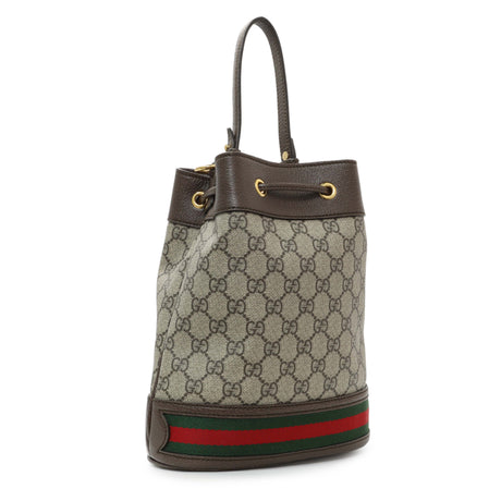 Gucci GG Supreme Monogram Web Small Ophidia Bucket Bag