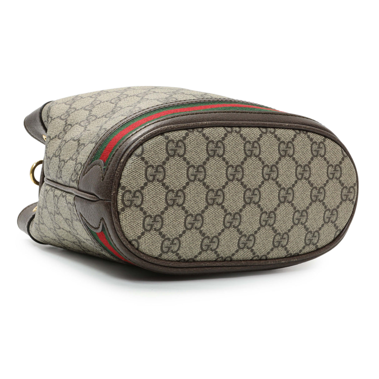 Gucci GG Supreme Monogram Web Small Ophidia Bucket Bag Handbags Gucci