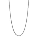 18K White Gold 2.86 Carat Riviere Diamond Necklace