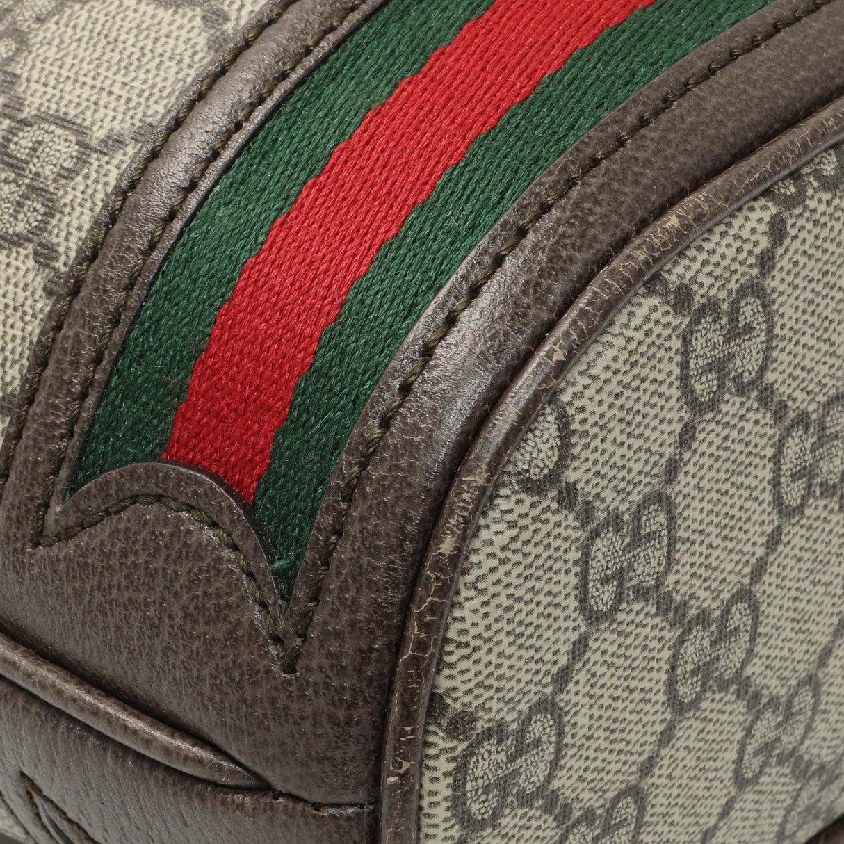 Gucci GG Supreme Monogram Web Small Ophidia Bucket Bag Handbags Gucci