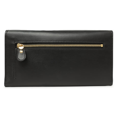 Salvatore Ferragamo Black Calfskin Vara Bow Wallet