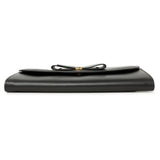 Salvatore Ferragamo Black Calfskin Vara Bow Wallet