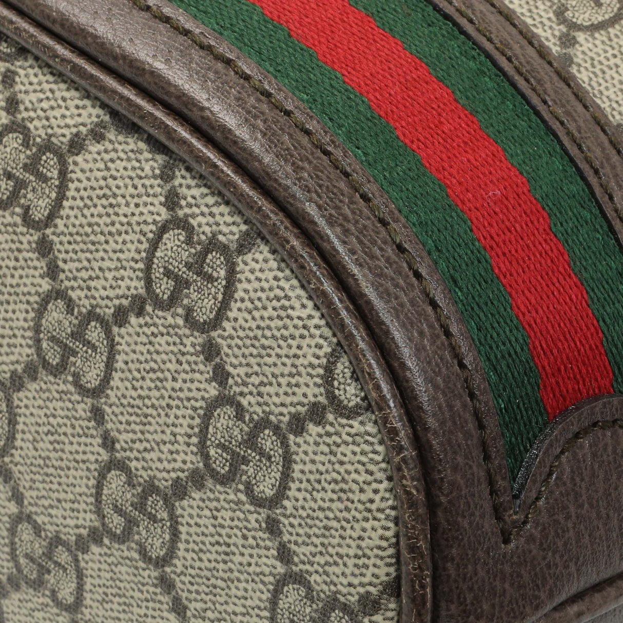 Gucci GG Supreme Monogram Web Small Ophidia Bucket Bag Handbags Gucci