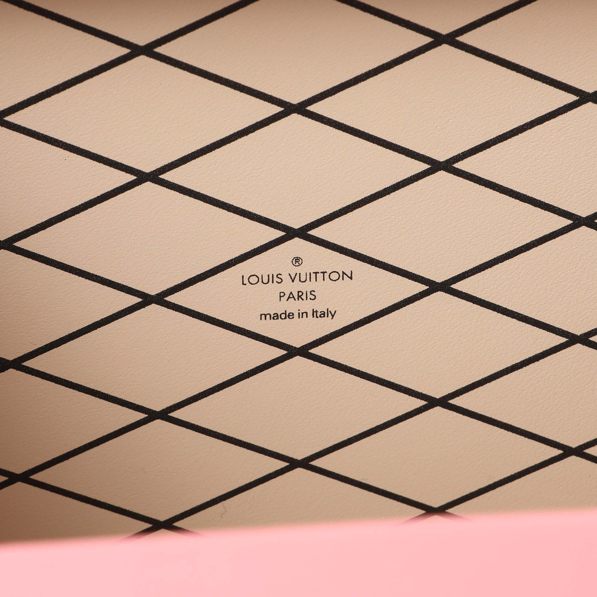 Louis Vuitton Pink Jacquard Since 1854 Petite Malle Handbags Louis Vuitton