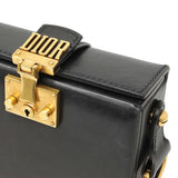 Christian Dior Black Lambskin Dioraddict Lockbox Handbags Christian Dior