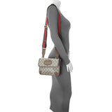 Gucci GG Supreme Monogram Web Small Neo Vintage Double Flap Messenger Bag Handbags Gucci