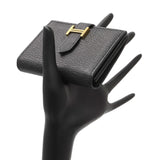 Hermes Black Chevre Mysore Bearn Card Holder Wallet Accessories Hermes