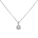 14K White Gold 0.20 Carat Diamond Pendant