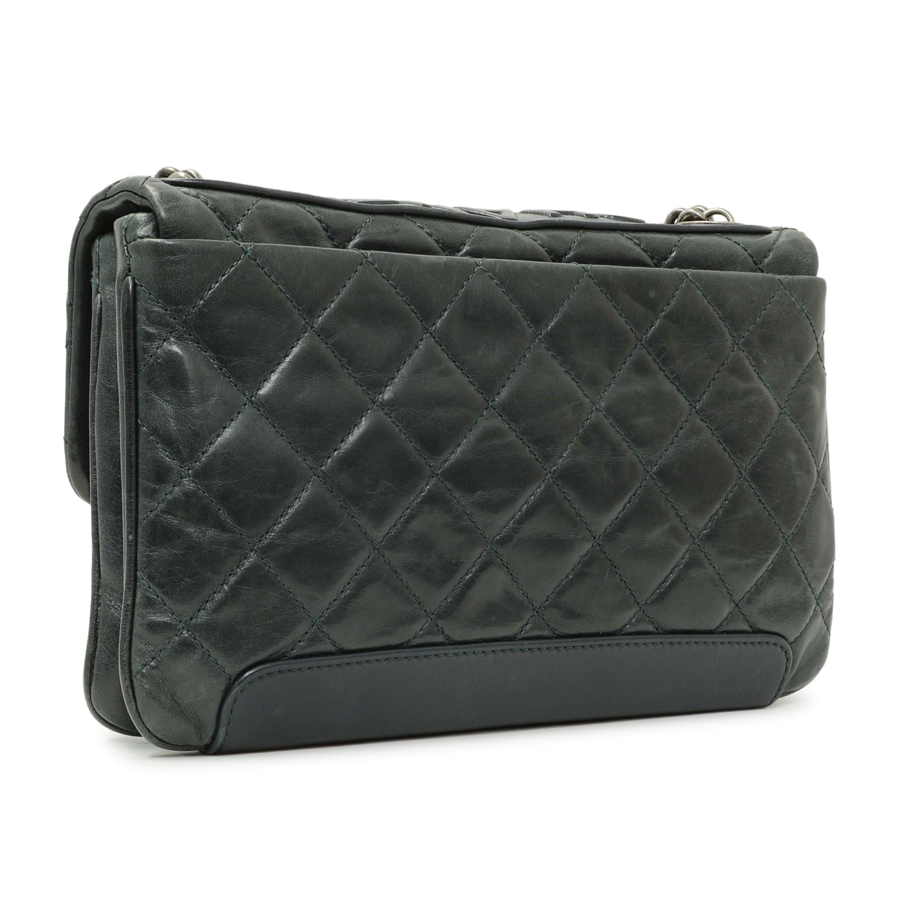 Chanel Teal Glazed Calfskin Crossbody Flap – Modaselle