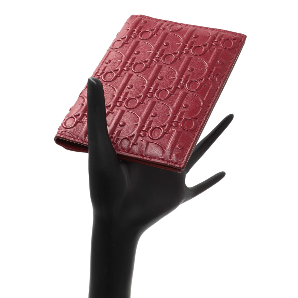 Christian Dior Red Oblique Passport Holder Accessories Christian Dior