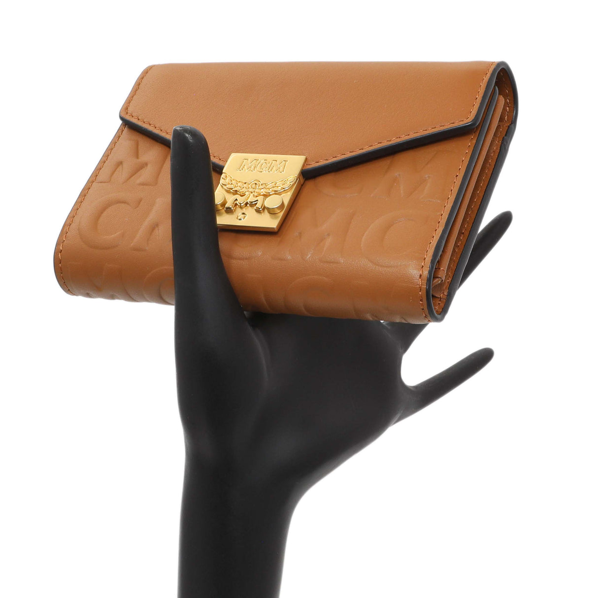 MCM Cognac Visetos Tracy Wallet Accessories MCM