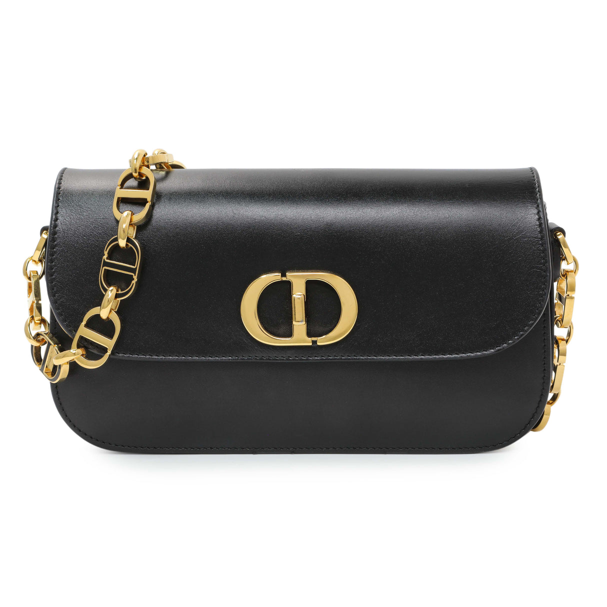 Christian Dior Black Calfskin Montaigne Avenue