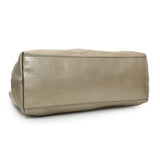 Gucci Gold Pebbled Calfskin Medium Soho Chain Shoulder Bag