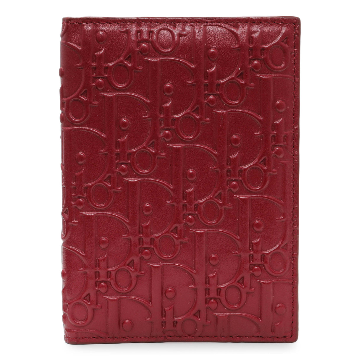 Christian Dior Red Oblique Passport Holder Accessories Christian Dior