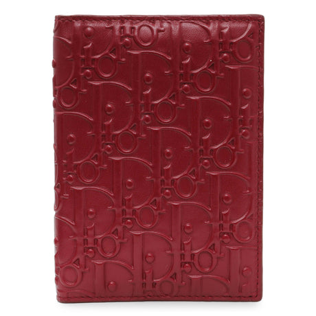 Christian Dior Red Oblique Passport Holder Accessories Christian Dior