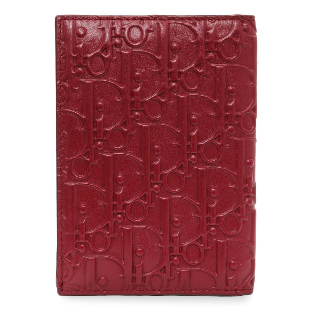 Christian Dior Red Oblique Passport Holder Accessories Christian Dior