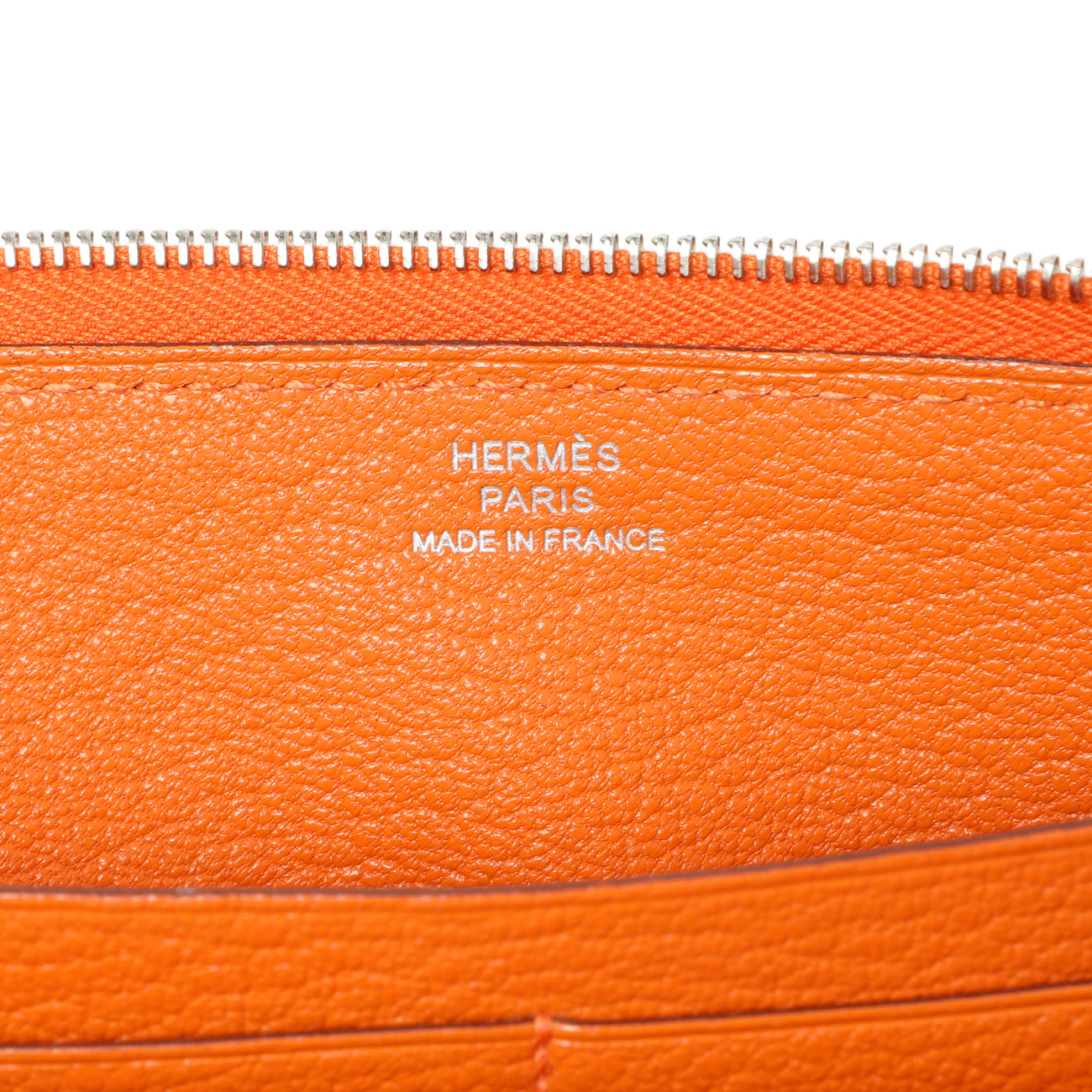 Hermes Orange Chevre Mysore Azap Wallet – Modaselle