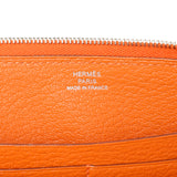 Hermes Orange Chevre Mysore Azap Wallet