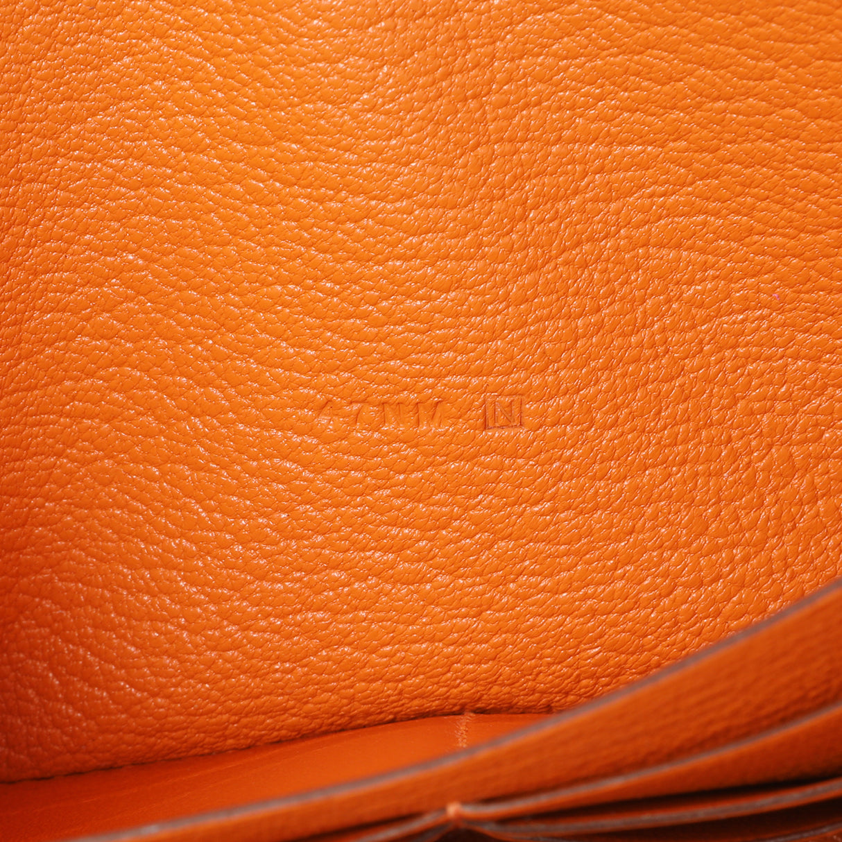 Hermes Orange Chevre Mysore Azap Wallet