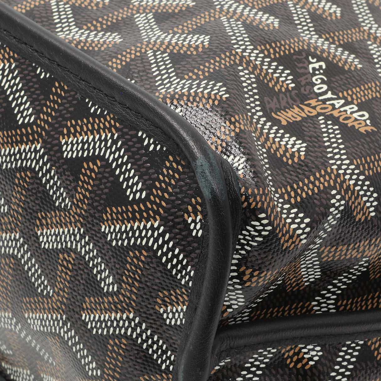Goyard Black Goyardine Reversible Mini Anjou Handbags Goyard