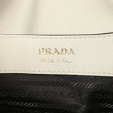 Prada White Soft Calfskin Medium Shoulder Bag