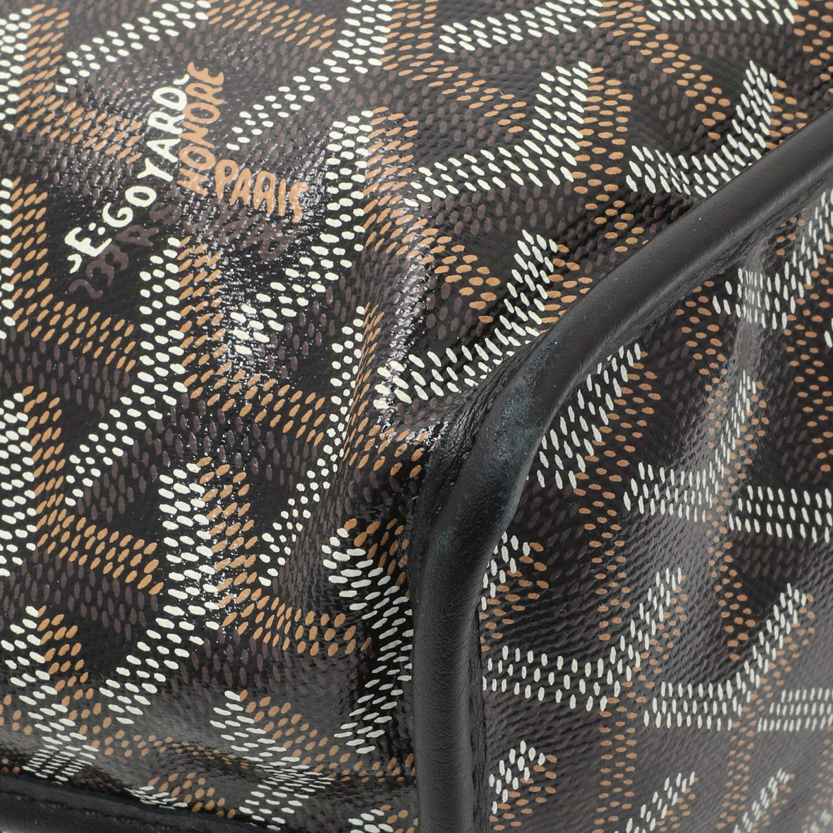 Goyard Black Goyardine Reversible Mini Anjou Handbags Goyard
