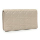 Christian Dior Beige Lambskin Cannage Lady Dior Pouch Handbags Christian Dior
