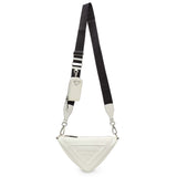 Prada White Grace Lux Triangle Shoulder Bag