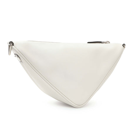 Prada White Grace Lux Triangle Shoulder Bag