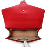 Gucci Hibiscus Red Calfskin Small Sylvie Shoulder Bag Handbags Gucci