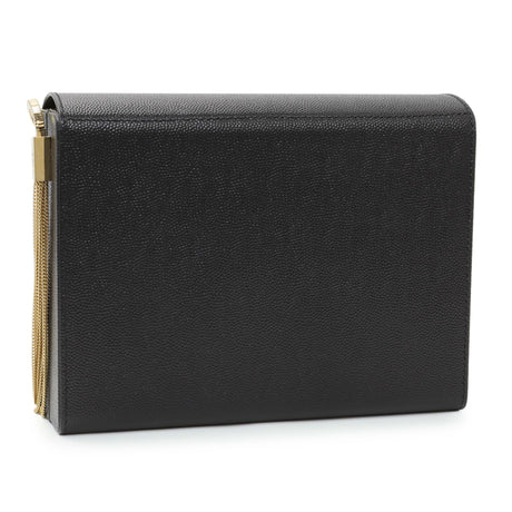 Saint Laurent Black Grain de Poudre Monogram Kate Box Chain Crossbody Bag Handbags Saint Laurent