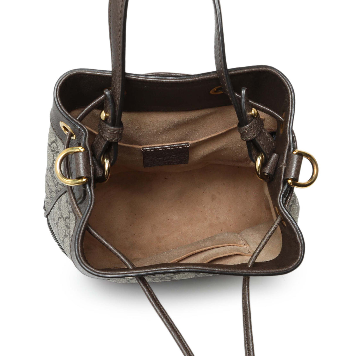 Gucci GG Supreme Monogram Web Small Ophidia Bucket Bag Handbags Gucci