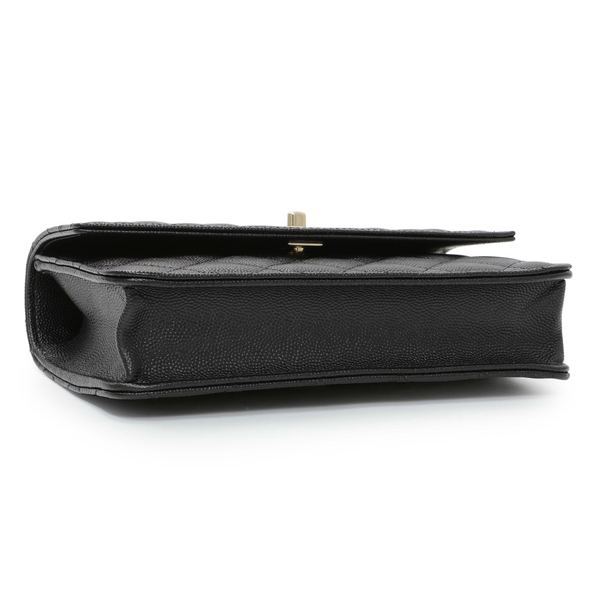 Chanel Black Quilted Caviar Trendy Handle Clutch with Chain Handbags Chanel