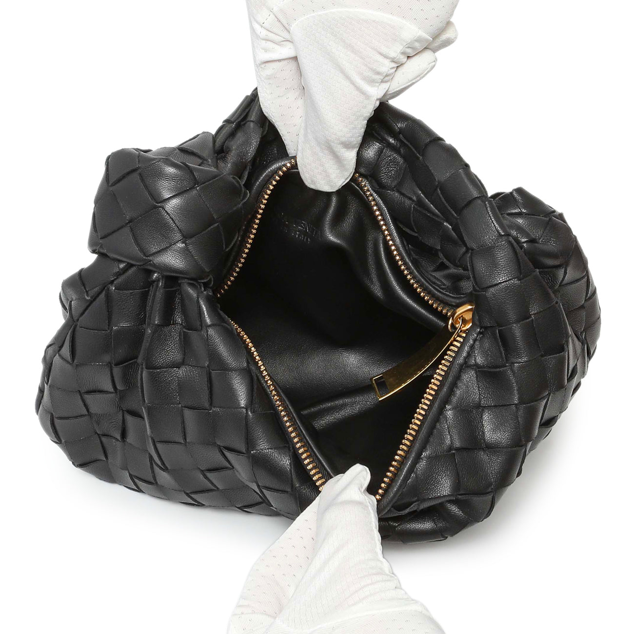 Bottega Veneta Black Nappa Intrecciato Mini Jodie – Modaselle