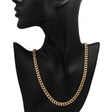 14K Rose Gold Curb Link Chain Necklace