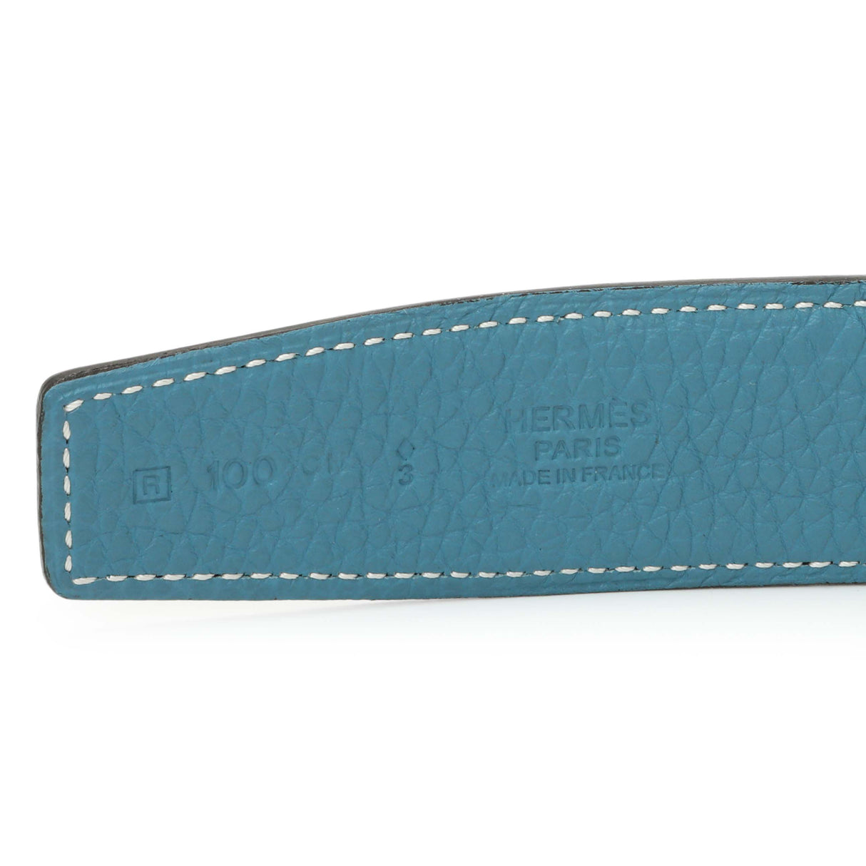 Hermes Black/Blue Box/Togo H Belt Accessories Hermes