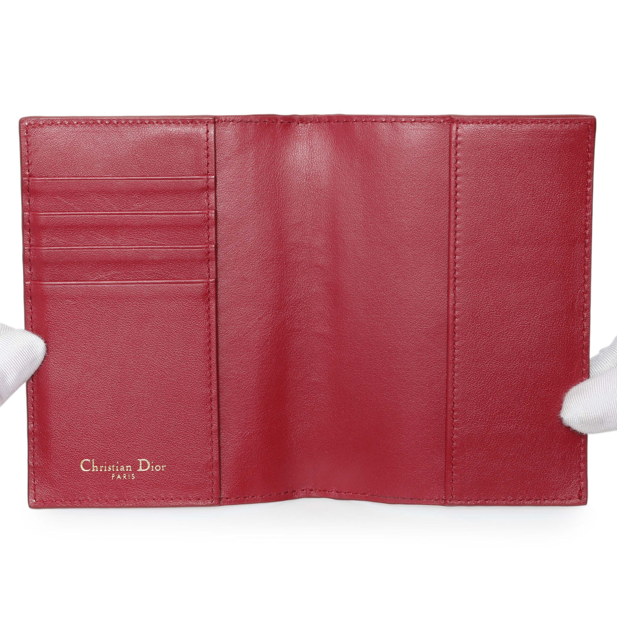 Christian Dior Red Oblique Passport Holder Accessories Christian Dior