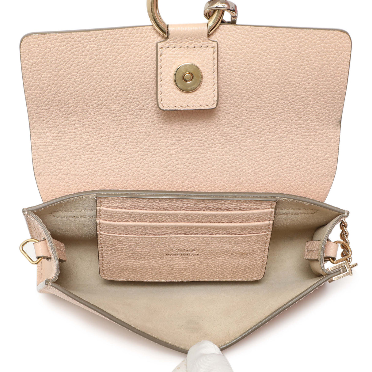 Chloe Blush Nude Calfskin Mini Faye Shoulder Bag