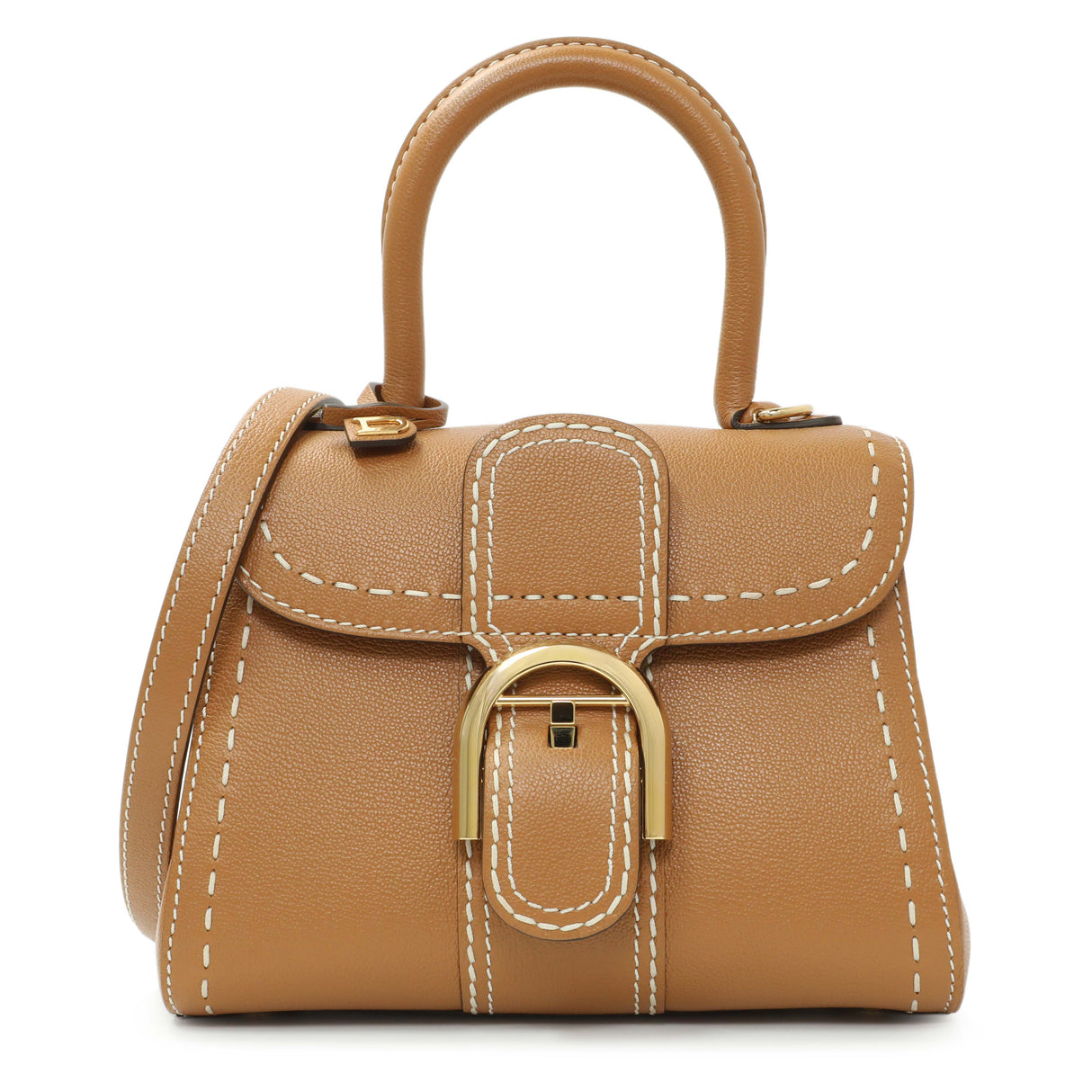 Delvaux Vegetal Grained Rodeo Calfskin Brillant Mini Surpiqué Handbags Delvaux