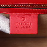 Gucci Hibiscus Red Calfskin Small Sylvie Shoulder Bag Handbags Gucci