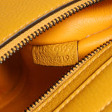 Celine Yellow Drummed Calfskin Suede Medium Trapeze