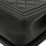 Chanel Black Quilted Calfskin Medium Boy Bag