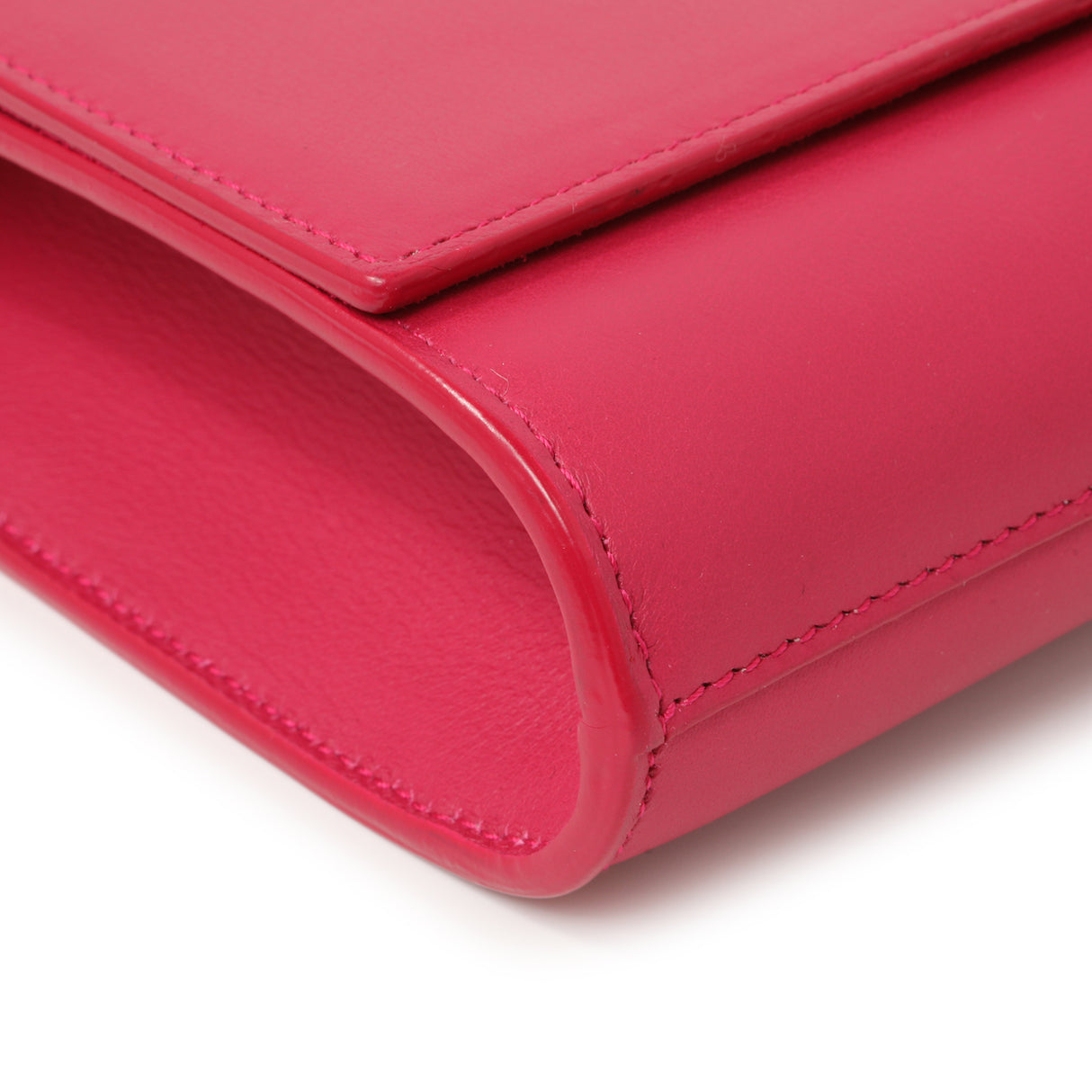 Saint Laurent Pink Calfskin Y Ligne Clutch