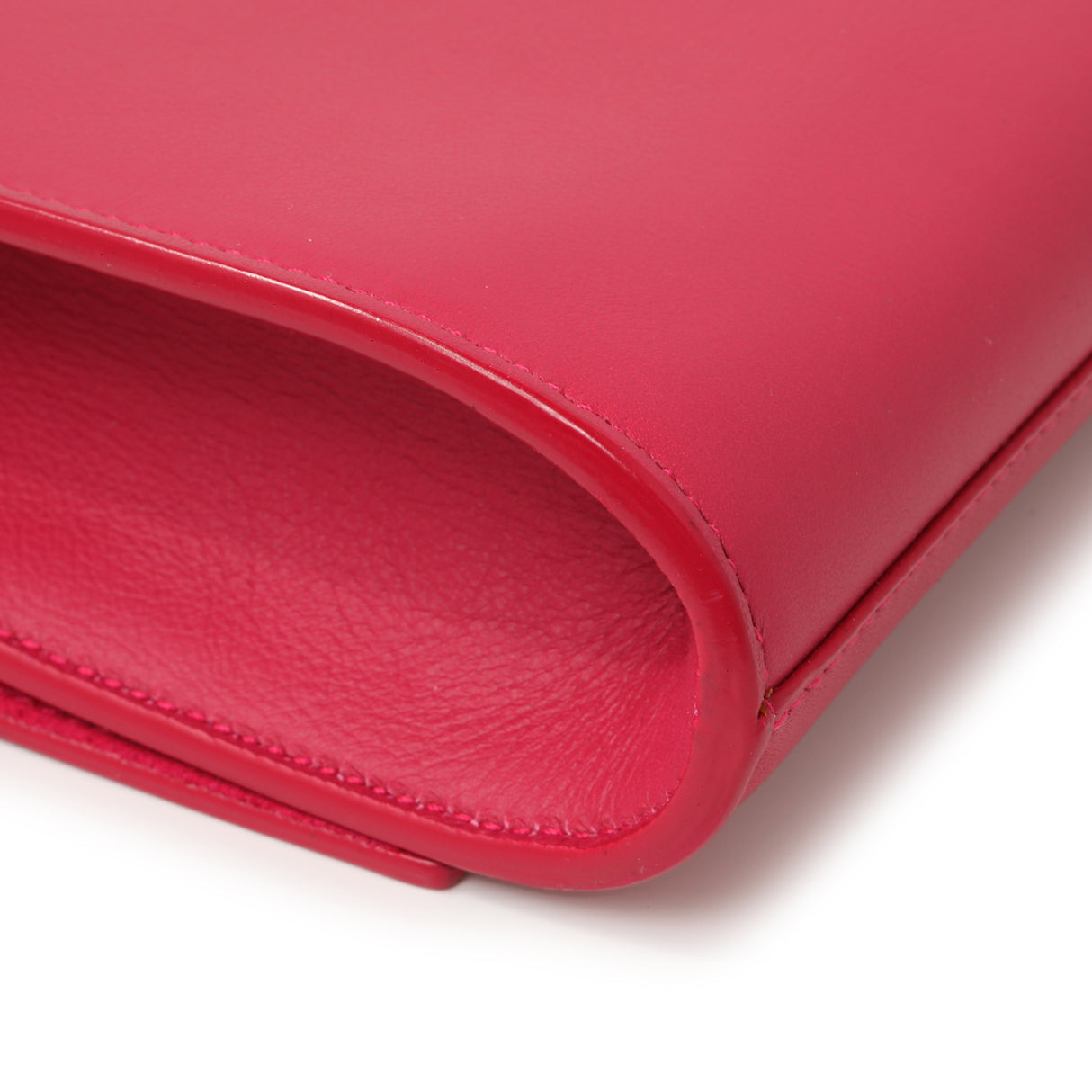 Saint Laurent Pink Calfskin Y Ligne Clutch